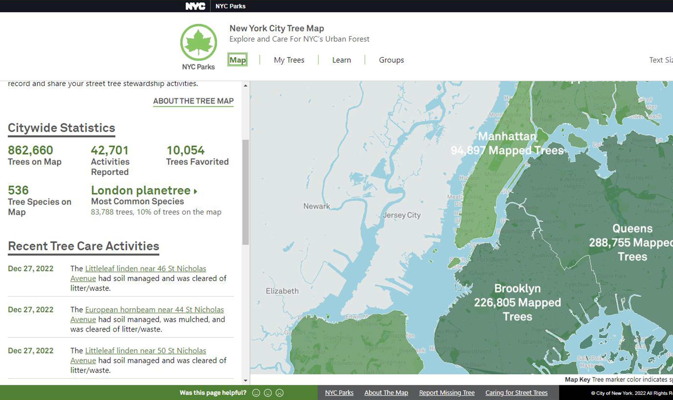 Tree Map Encourages Residents to Help Care for City Trees